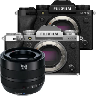 【FUJIFILM 富士】X-T5 單機身 + Zeiss Touit 1.8/32 鏡頭--公司貨(噴罐拭紙..好禮)