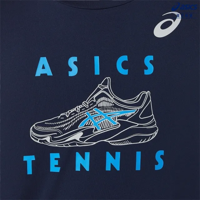 【asics 亞瑟士】童 短袖上衣 兒童 網球(2044A035-400)