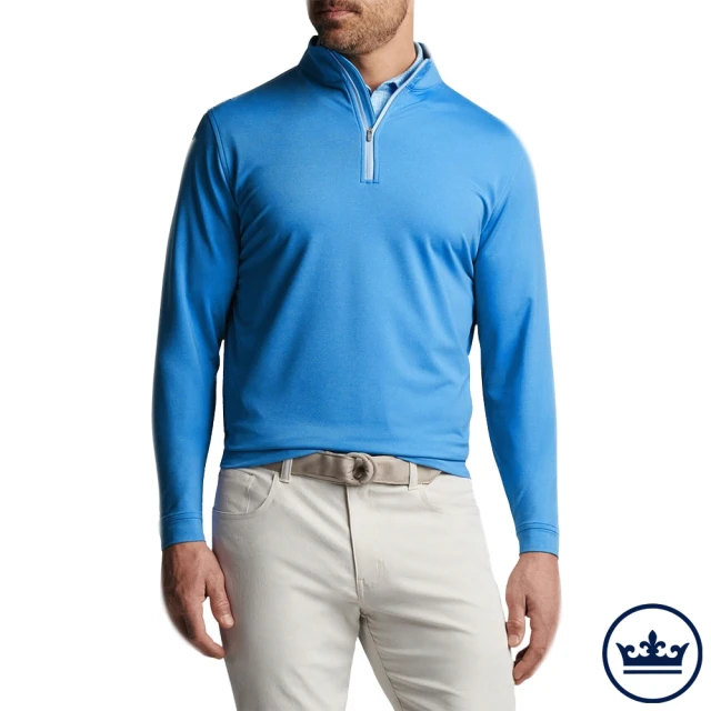 Peter Millar PERTH MELANGE PERFORMANCE QUARTER-ZIP 男士 長袖拉鏈上衣