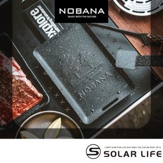 【NOBANA】麥飯石迷你烤盤(方型烤盤 蜘蛛爐烤盤 個人燒烤 露營煎鍋 迷你小煎盤)