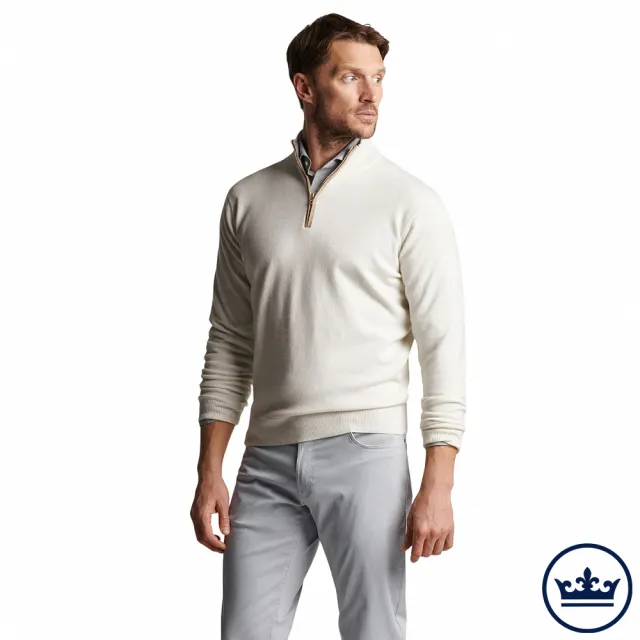 【Peter Millar】ARTISAN CRAFTED CASHMERE FLEX QUARTER-ZIP 男士 拉鍊長袖上衣