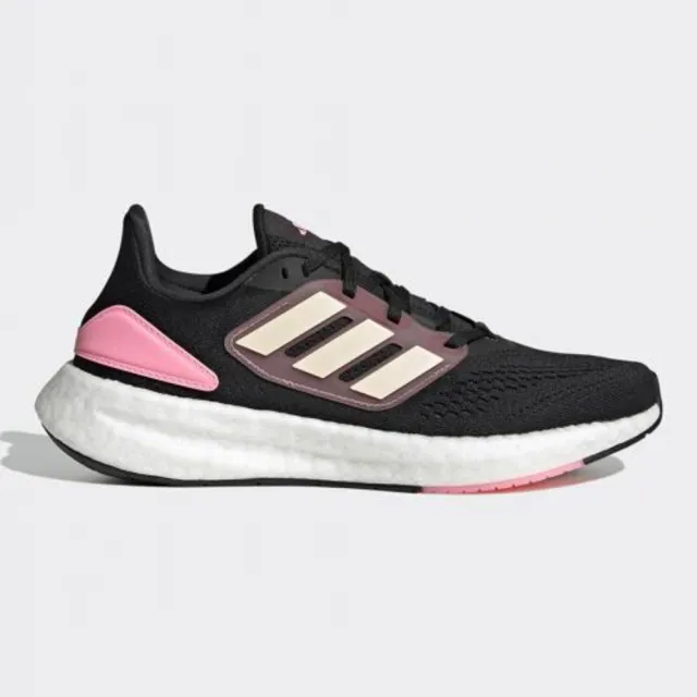 adidas 愛迪達】慢跑鞋女鞋運動鞋緩震PUREBOOST 22 W 黑粉HQ8581