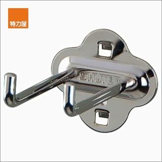 【SHUTER 樹德】直角雙勾80mm 2入HK-2108