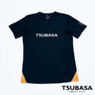 【TSUBASA灑落運動衣】THE FIRST 曜石黑 運動排汗上衣 男款(超強透氣運動T恤 排汗T恤 運動衣)