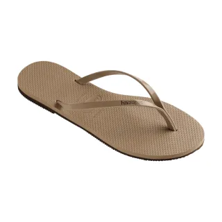 【havaianas 哈瓦仕】拖鞋 女鞋 夾腳拖 金屬鞋帶 You Metallic 淺褐色 4135102-3581W(哈瓦士)