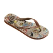 【havaianas 哈瓦仕】拖鞋 男鞋 女鞋 夾腳拖 海賊王 草帽魯夫 Top One Piece 卡其色 4148238-1976U(哈瓦士)