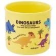 【小禮堂】恐龍 兒童單耳塑膠杯 200ml Ag+ - 黃集合款(平輸品)