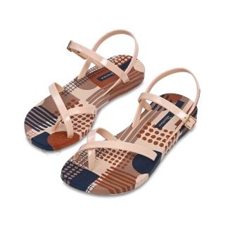 【IPANEMA】FASHION SAND XI 印象派交叉羅馬涼鞋 夾腳拖 女涼鞋 巴西拖鞋(粉紅83334AH581 s23)