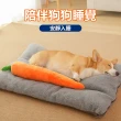 【PETA】75 cm巨大化胡蘿蔔 寵物發聲玩具 解壓互動磨牙潔齒 啾啾玩具 陪伴 貓狗(特大號紅蘿蔔)
