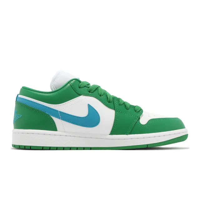 NIKE 耐吉】Air Jordan 1 Low Lucky Green 綠白藍女鞋男鞋喬丹AJ1 一代