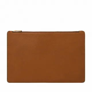 【FOSSIL 官方旗艦館】Gift 真皮收納包-金棕色 SLG1583216 雙12限定