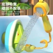 【Nil】兒童電動旋轉噴水鴨玩具 寶寶浴室洗澡戲水玩具(快艇/花灑/小鴨子X4)