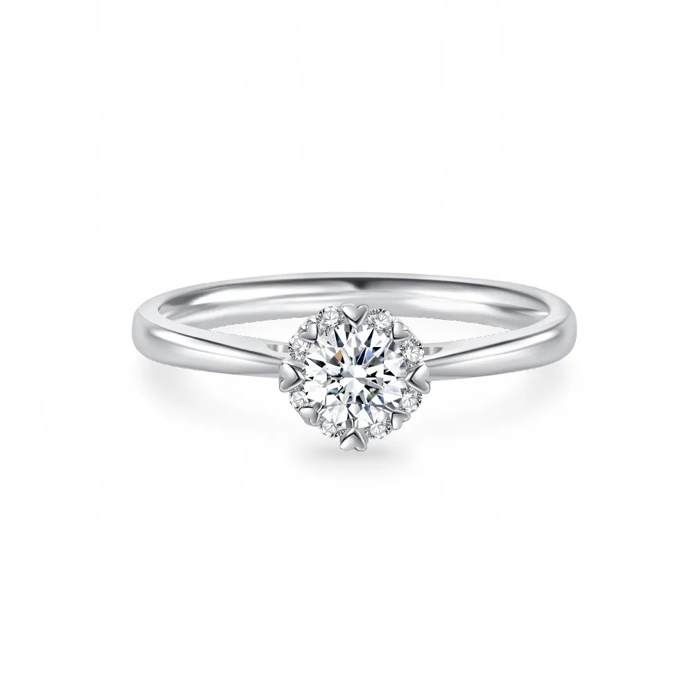 【蘇菲亞珠寶】50分 F/VS2 18K 費洛拉S 鑽石戒指