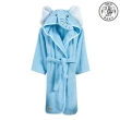【SOLO 歐洲家居】兒童純棉可愛大象造型連帽浴袍(藍色)