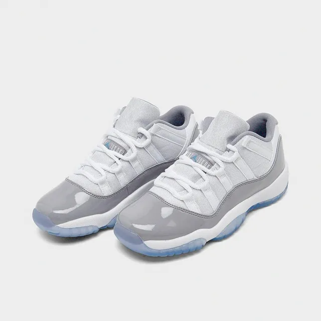 NIKE 耐吉 休閒鞋 Air Jordan 11 Low Cement Grey GS 灰水泥 漆皮 休閒鞋 女鞋 528896-140