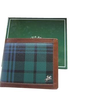 【B.H.POLO】母親節禮物 紳士短皮夾(口專櫃100%進口牛皮標準尺寸活動型證夾附品牌高階禮盒)