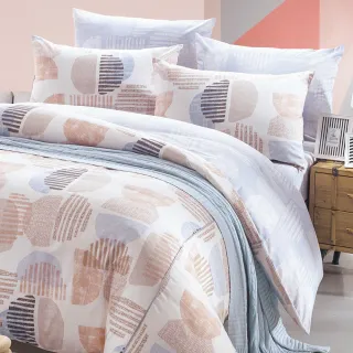 【HongYew 鴻宇】100%美國棉 防蹣抗菌 四件式兩用被床包組-達斯汀 咖(雙人)