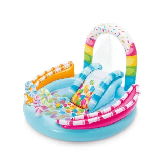 【INTEX】多彩糖果戲水170x168x深25cm-165L-適2歲+(165L-57144NP)