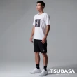 【TSUBASA洒落運動衣】YAMATO聯名款 白色T-Shirt 圖案藝伎與桌球拍藍(圓領T恤 白T恤 寬鬆休閒 短袖T恤)