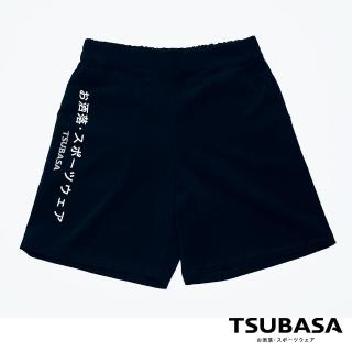 【TSUBASA灑落運動衣】THE FIRST 消光黑 運動排汗短褲 男款(超強透氣運動短褲 排汗短褲 運動短褲)