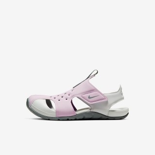 【NIKE 耐吉】休閒鞋 運動鞋 NIKE SUNRAY PROTECT 2 PS 中童 男童 女童 白粉(943826501)