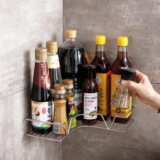 【Easy Life 家居館】無痕壁掛304不銹鋼置物架-三角款