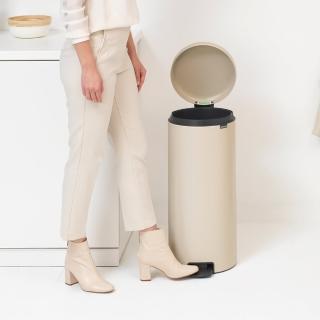 【Brabantia】NEWICON環保垃圾桶-30L月牙白(2023新色登場)