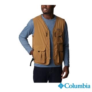 【Columbia 哥倫比亞 官方旗艦】男款-Silver Ridge UPF50快排工裝背心-棕色(UAE51850BN / 2023年春夏)