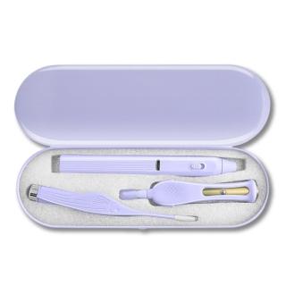 【掏耳朵】USB充電發光挖耳棒3件套-附收納盒(放大鏡 掏耳棒 挖耳器 挖耳勺 耳朵清潔工具 便攜 鼻屎)