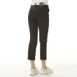 【Lynx Golf】korea女款韓國進口商品簡約時尚素面造型後口袋設計平口休閒九分褲(二色)