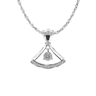 【CTJ】女王節!30分 D-F color 18K金 裙襬  天然鑽 鑽石項鍊(鑽石閃耀時刻 只為摯愛的妳)