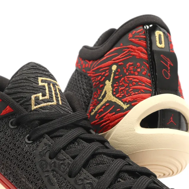 【NIKE 耐吉】籃球鞋 Jordan Tatum 1 PF Zoo 黑 紅 低筒 男鞋 喬丹(DX6734-001)