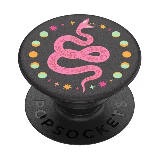 【PopSockets 泡泡騷】時尚手機氣囊伸縮支架 二代 可替換 美國 No.1(月亮蛇)