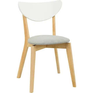 【生活工場】MASAO CASA都會多彩 奈德橡膠木餐椅(灰色)