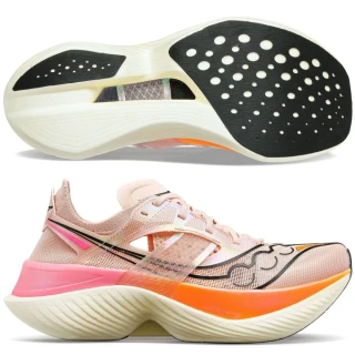 【SAUCONY 索康尼】ENDORPHIN ELITE 女款 路跑鞋(S10768-35 碳纖維板 競速 馬拉松鞋 漸變粉)