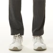 【Lynx Golf】korea男款韓國進口商品素面款式特殊布料條紋造型平口休閒長褲(黑色)