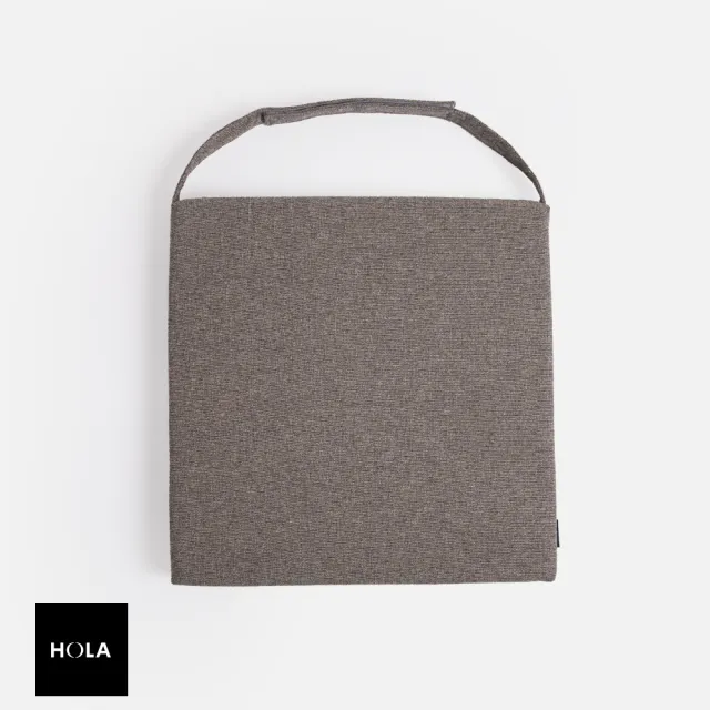 【HOLA】素色方型餐椅墊40x40x4cm-礫石灰