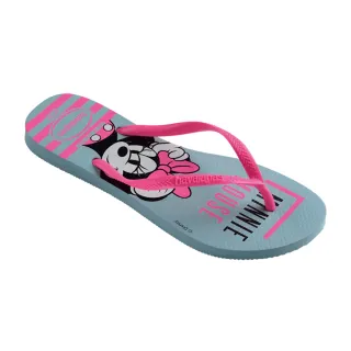 【havaianas 哈瓦仕】拖鞋 女鞋 夾腳拖 Slim Disney 藍色 4141203-2404W(哈瓦士)