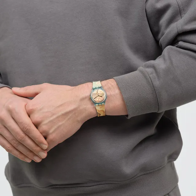 【SWATCH】藝術之旅系列 美學大師波提切利 - 維納斯的誕生 手錶 限定錶 博物館聯名 瑞士錶 錶(34mm)