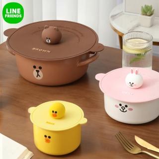 【LINE FRIENDS】熊大兔兔造型矽膠水杯蓋馬克杯蓋保鮮蓋(造型杯蓋)