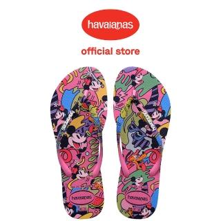 【havaianas 哈瓦仕】拖鞋 女鞋 夾腳拖 Slim Disney Stylish 粉色 4147020-1749W(哈瓦士)