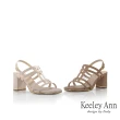 【Keeley Ann】羅馬式粗跟涼鞋(米白色432008332)