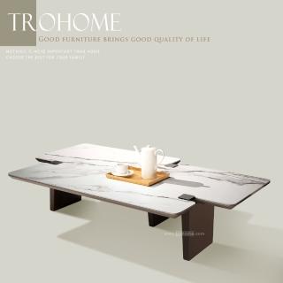 【Trohome 拓家設計傢俱】Ollie 奧利 巖板造型質感腳座大茶几