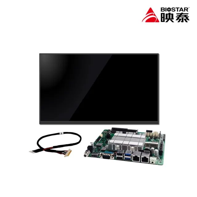 【BIOSTAR 映泰】BIELK-IHT J6412 主機板+AUO 15.6吋-G156HAN05.0 LCD液晶面板組合套包