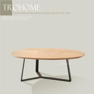 【Trohome 拓家設計傢俱】Ollie 奧利 實木風格造型大茶几