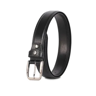 【VOVA 沃汎】品味紳士復古休閒皮帶-黑色(VA007-001-BK) 送禮推薦