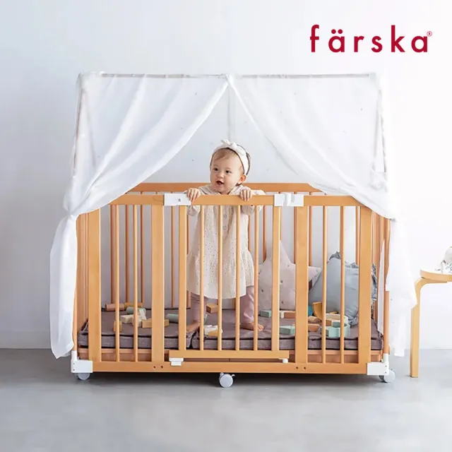 【Farska】童趣森林5合1嬰兒旗艦大床(圍欄 兒童繪畫桌 成長椅 床中床 靠墊 日本 尿布台 多用途)
