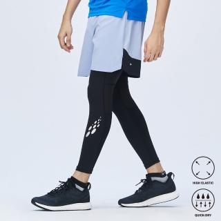 【BATIS 巴帝斯】慢跑輕量機能Legging- 男 - 一色(高包覆性、高透氣性)