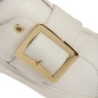 【BALLY】白色方釦造型牛皮運動鞋(bally 休閒鞋)