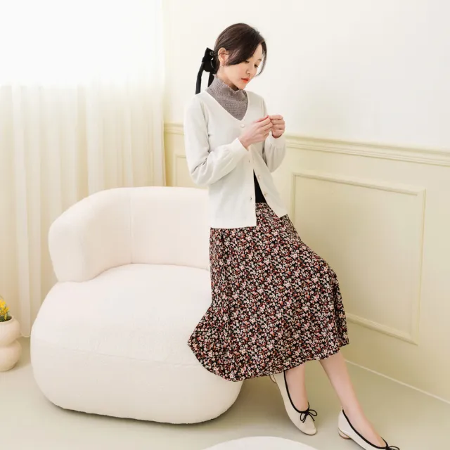【OB 嚴選】浪漫小碎花飄逸雪紡孕婦裙 《MA0568》